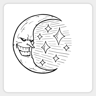 Evil Moon Sticker